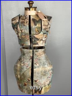 Vintage Dress Makers Form turned into an art Decoupage
