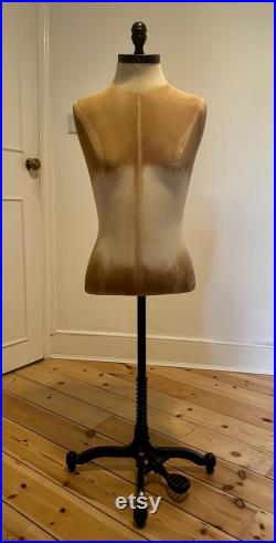 Vintage Dressmaker s Mannequin With Cast Iron Base. Excellent Condition. London Pick Up