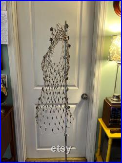 Vintage Dritz My Double Dress Form 1940-50s Plastic Coated Wire Mesh Fitted Corset and Adjustable Rod, Seamstress Sewing Crafting Mannequin