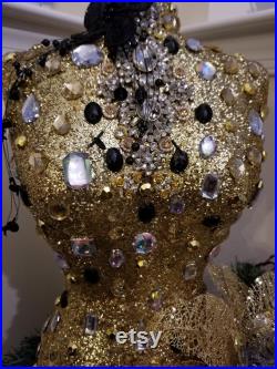 Vintage Embellished Holiday Mannequin