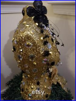 Vintage Embellished Holiday Mannequin