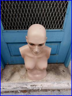 Vintage Female Mannequin Bust