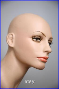 Vintage Female Mannequin Realistic Full Size body antique store display head Bust hat wig stand