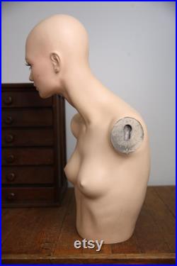 Vintage Female Mannequin Realistic Full Size body antique store display head Bust hat wig stand Vintage Female Mannequin Realistic Full Size body antique store display head Bust hat wig stand