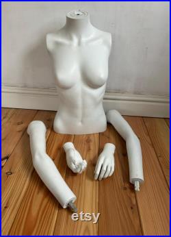 Vintage Female Mannequin Torso Shop Display Dummy