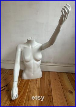 Vintage Female Mannequin Torso Shop Display Dummy
