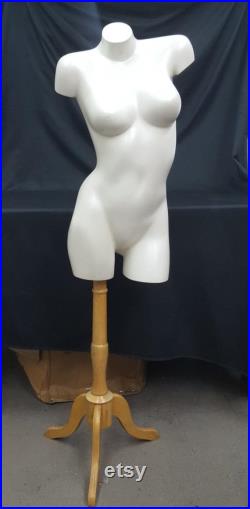 Vintage Female Mannequin Torso with Stand