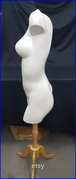 Vintage Female Mannequin Torso with Stand