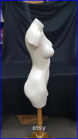 Vintage Female Mannequin Torso with Stand