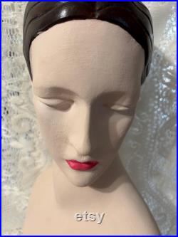 Vintage Female Mannquin Head Bust Store Display Art Deco