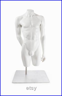 Vintage Fiberglass Mannequin White Color Torso