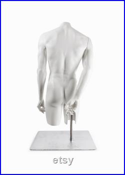 Vintage Fiberglass Mannequin White Color Torso