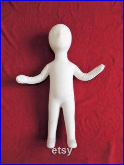 Vintage Flexible Unisex Child Mannequin Form, with metal Standing base, removeable Head, for Retail or Seamstress.