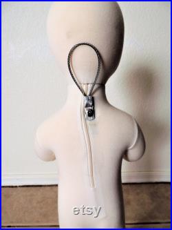 Vintage Flexible Unisex Child Mannequin Form, with metal Standing base, removeable Head, for Retail or Seamstress.