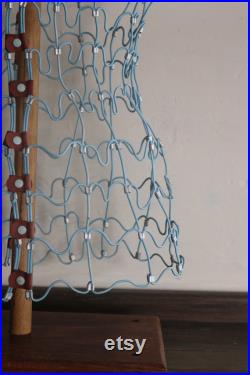 Vintage French Blue Wire Dress Making Mannequin