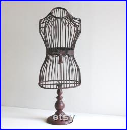 Hanging Antique Metal Dress Form Display (901C)