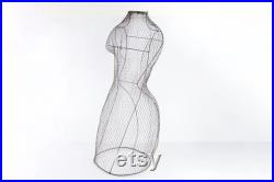 Vintage French Wire Dress Form 1940s Store Display 31