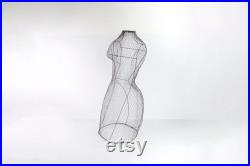 Vintage French Wire Dress Form 1940s Store Display 31