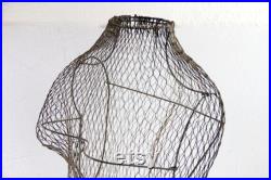 Vintage French Wire Dress Form 1940s Store Display 31