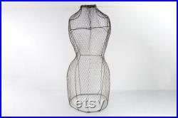 Vintage French Wire Dress Form 1940s Store Display 31
