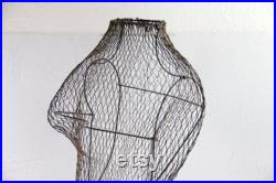 Vintage French Wire Dress Form 1940s Store Display 31