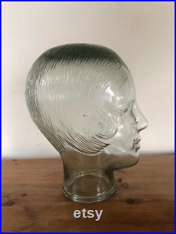 Vintage Glass Mannequin Head