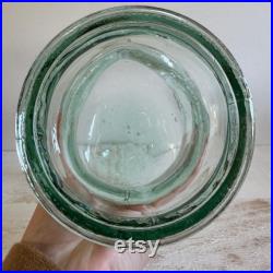 Vintage Glass Mannequin Head Clear Blue Green Tinted Glass Head Statue Mannequin Display Head