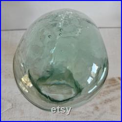 Vintage Glass Mannequin Head Clear Blue Green Tinted Glass Head Statue Mannequin Display Head