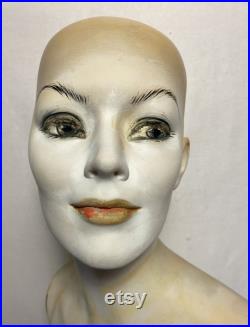 Vintage Greneker (Wolf Vine) Realistic Fiberglass Female Mannequin Torso 26370 C