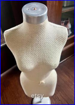 Vintage Half Scale Dress Form Mannequin
