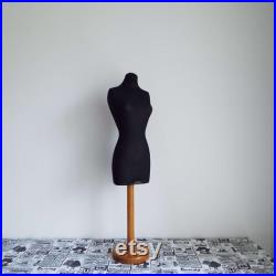 Vintage Half Scale Dress Form On Stand Mannequin 1 2 Scale Tailor's Dressmaker Form 1940's Fruitwood Dress Form Collectable Sewing Craft