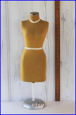 Vintage Half Scale Dress Form on Stand, Vintage 1 2 Scale Dressmaker's Form