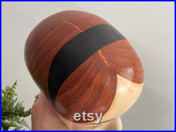 Vintage Hand Painted Mannequin Head Decorative Hat Stand or Wig Holder