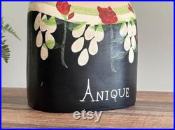 Vintage Hand Painted Mannequin Head Decorative Hat Stand or Wig Holder