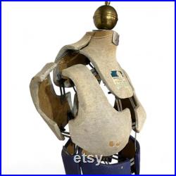Vintage Hearthside Dress Form on Stand Adjustable Clothing Display, Antique Female Mannequin Sewing Display, Unique Clothing Store Decor