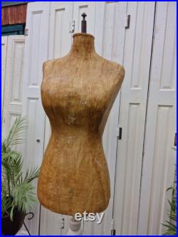 Vintage Hungarian Female Bust Shop Display Dress Makers Mannequin Tailors Dummy