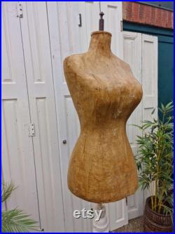 Vintage Hungarian Female Bust Shop Display Dress Makers Mannequin Tailors Dummy