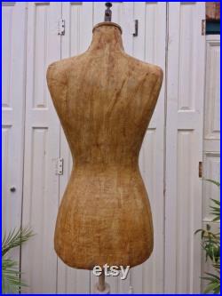 Vintage Hungarian Female Bust Shop Display Dress Makers Mannequin Tailors Dummy
