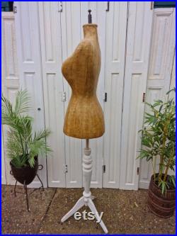 Vintage Hungarian Female Bust Shop Display Dress Makers Mannequin Tailors Dummy