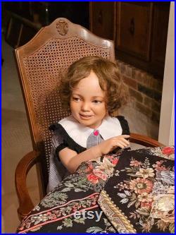 Vintage Little Girl Mannequin Toddler Made In Denmark with Clothes and Hair