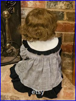 Vintage Little Girl Mannequin Toddler Made In Denmark with Clothes and Hair