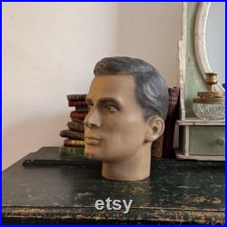 Vintage Male Mannequin Head Display Prop Ref FR