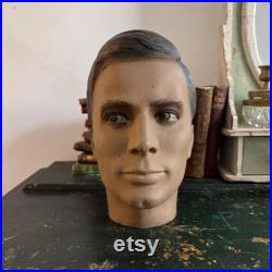 Vintage Male Mannequin Head Display Prop Ref FR