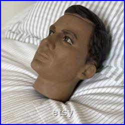 Vintage Male Mannequin Head Display Prop Ref FR