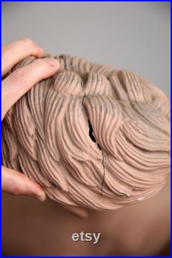 Vintage Male Mannequin Realistic Full Size body antique store display head bust hat stand