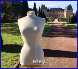 Vintage Mannequin, French Dress Form, French Chateau Decor, Antique Wood Manniquin,