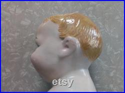 Vintage Mannequin Head Child Little Boy Chubby Cheeks