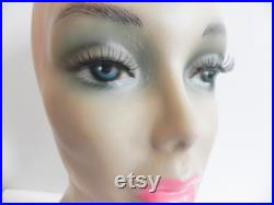 Vintage Mannequin Head Long Neck Wig Head