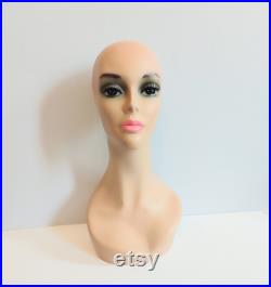 Vintage Mannequin Head Long Neck Wig Head