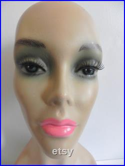 Vintage Mannequin Head Long Neck Wig Head